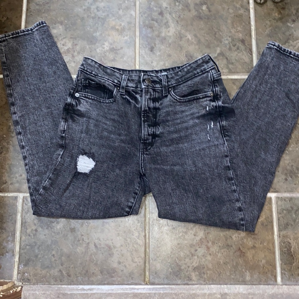 Acid Wash Straight Jeans